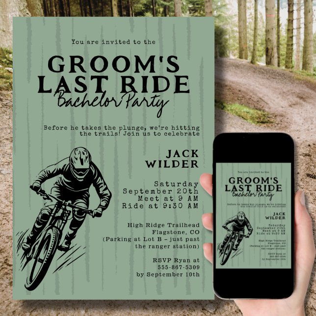 Invitación Última travesía de Bachelor Party Groom al aire li (Subido por el creador)