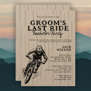 Invitación Última travesía de Groom