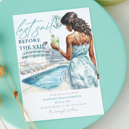 Invitación Última vela antes de la bachillerato de crucero Lu