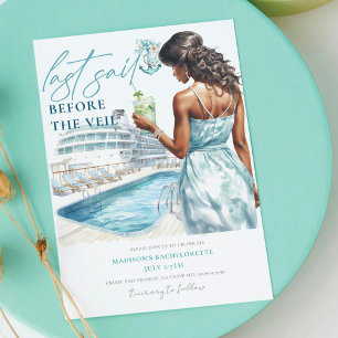 Invitación Última vela antes de la bachillerato de crucero Lu