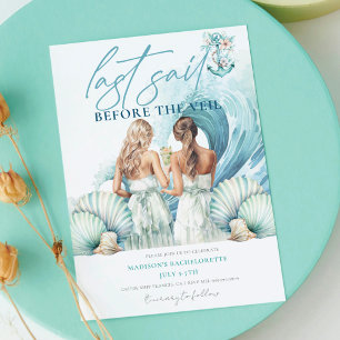 Invitación Última vela antes de la bachillerato de crucero ve