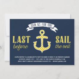 Invitación Última vela | Partido de la Bachillerato Náutica