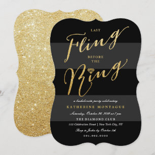 Invitación Última Vuelta Antes De La Fiesta De La Bachelorett