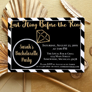 Invitación Última vuelta antes del anillo, Bachelorette de Di