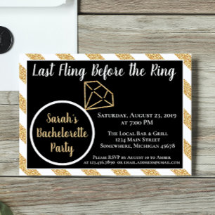 Invitación Última vuelta antes del anillo, Bachelorette de Di