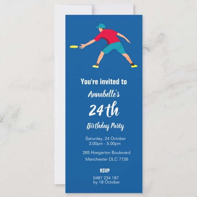 Invitación Ultimate Frisbee (Anverso)