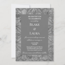 Invitación Ultimate Gris Tono Tierra Primavera Batik Personal