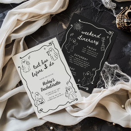 Invitación Último Boo antes de hacer Bachelorette de Hallowee
