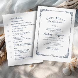 Invitación ¡Último brindis en la costa! Raya de despedida de 