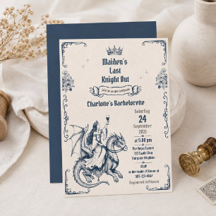 Invitación Último Caballero de la Doncella Fuera de la Desped