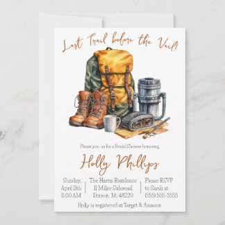 Invitación ¡Último Camino Antes Del Velo! Cabecera de novias