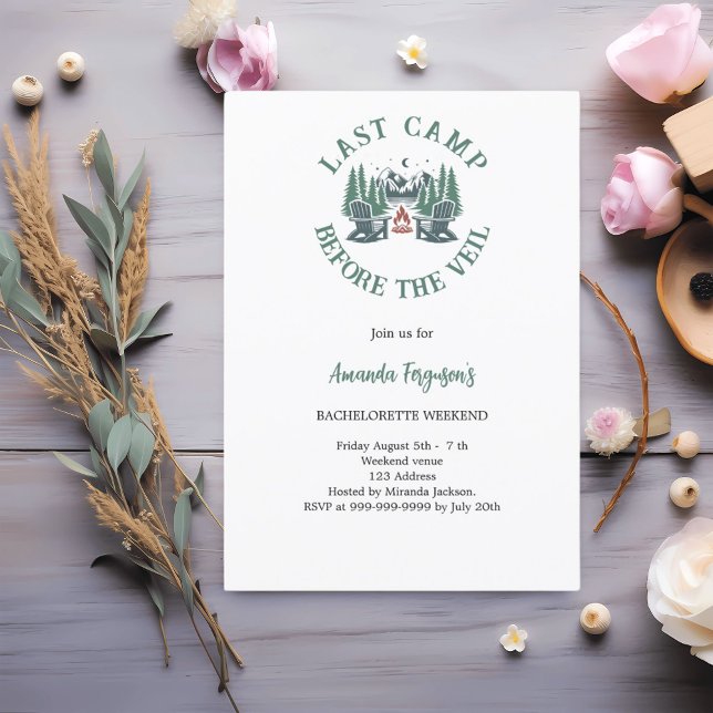 Invitación Último campamento antes del fin de semana de solte (Subido por el creador)