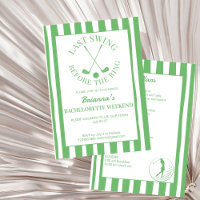 Último club de campo de golf de swing fin de seman