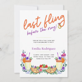 Invitación Último cóctel Fiesta Tacos Bachelorette