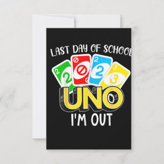 Invitación Último Día De Escuela 2023 Uno Me Voy Camiseta Cla