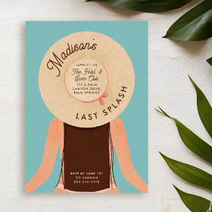 Invitación Último Fiesta de soltera de brunette