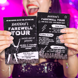 Invitación Último fin de semana de Bachelorette de la Banda d