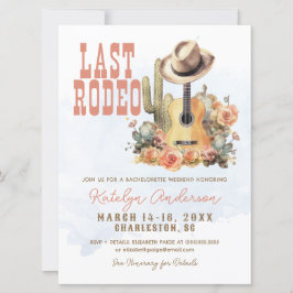 Invitación Último fin de semana de Bachelorette de Rodeo