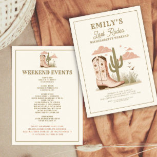 Invitación Último fin de semana de bachillerato de rodeo