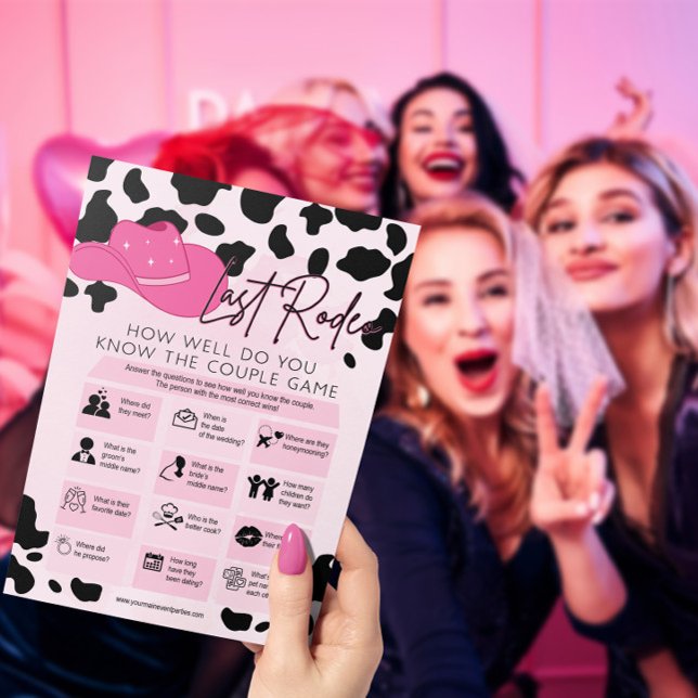 Invitación Último juego de Bachelor de Novias de Rodeo (Subido por el creador)