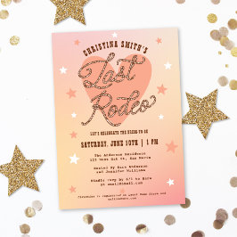 Invitación Último Rodeo Boots Boots Cute Peach Brier Ducha