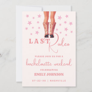 Invitación Último Rodeo-Jovencita Bachelorette Fin de Semana 