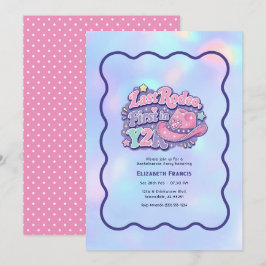 Invitación Último Rodeo Primero en Y2K Retro Cowgirl Despedid