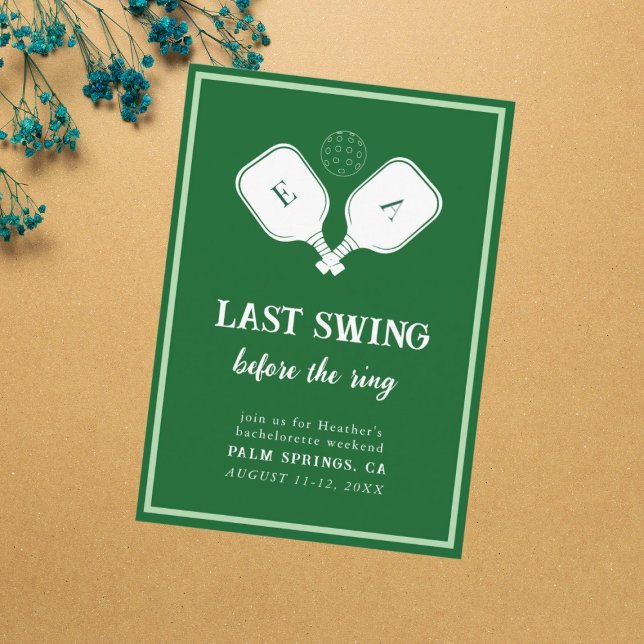 Invitación Último Swing Antes de la Sortija Pickleball Desped (Subido por el creador)