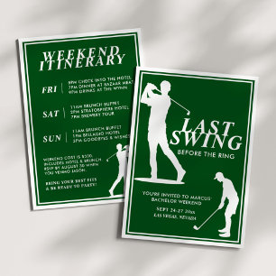 Invitación Último swing antes del fin de semana de golf de so