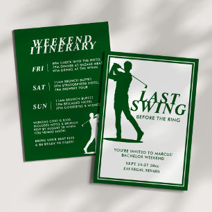 Invitación Último swing antes del fin de semana de golf de so