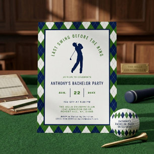 Invitación Último swing antes del ring   Despedida de soltero