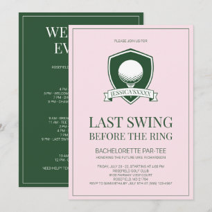 Invitación Último swing de la fiesta de despedida de soltera