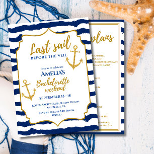 Invitación Último velero antes del fin de semana de la Novia 