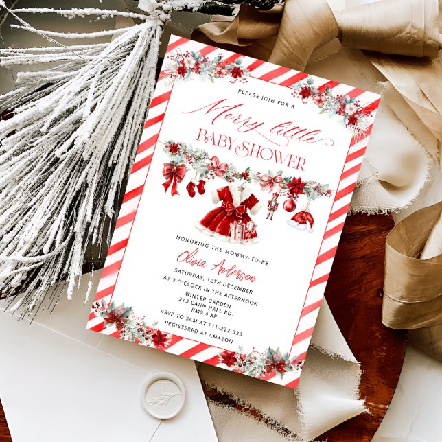 Invitación Un Alegre Baby Shower Navideño (Subido por el creador)