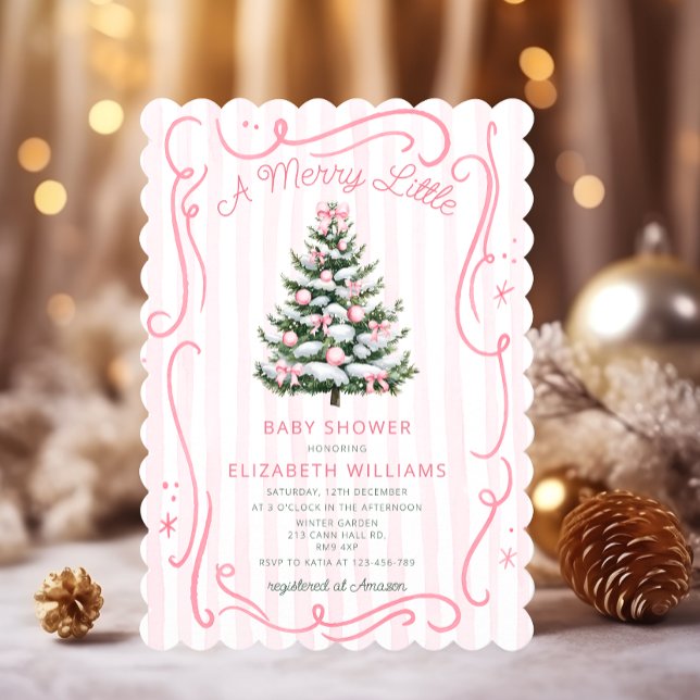 Invitación Un Alegre Baby Shower Navideño (Subido por el creador)