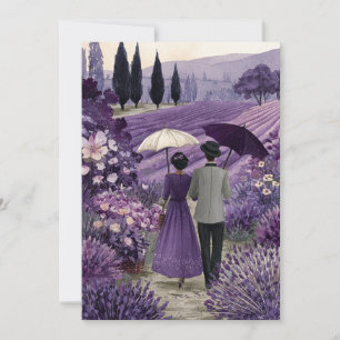 Invitación Un amor como una lavanda Calm Romance
