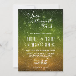 Invitación Un amor escrito en las estrellas Boda celeste
