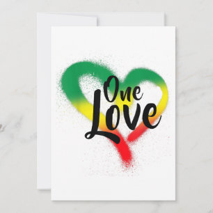 Invitación Un amor, un corazón reggae vibes