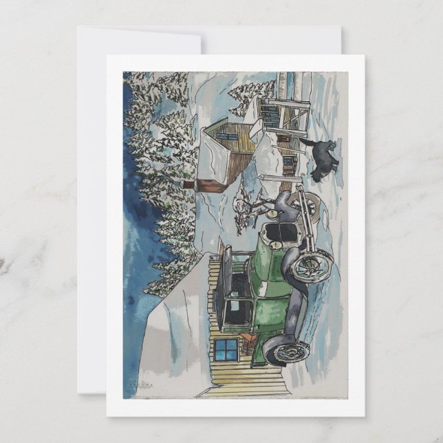 Invitación Un asiento cálido (Anverso)