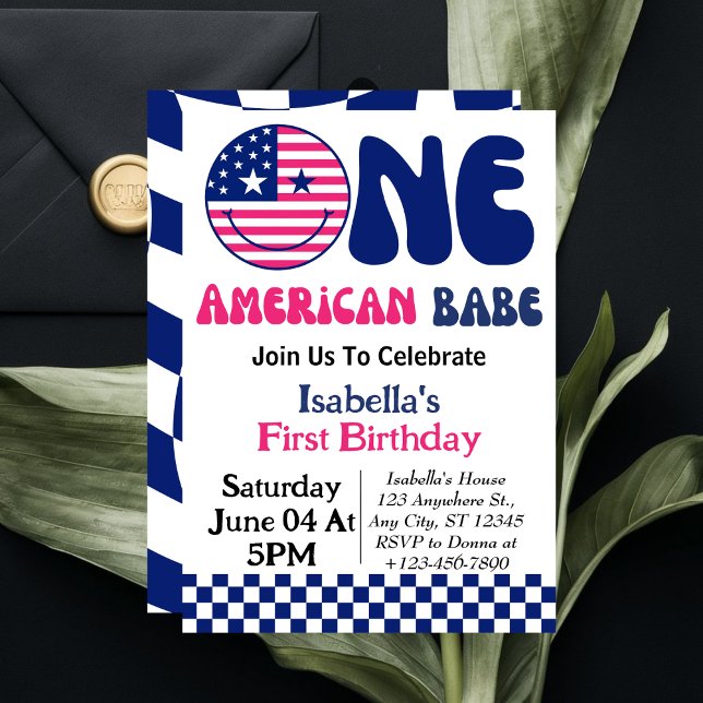 Invitación Un Babe Estadounidense 4 De Julio Chica Primer Cum (Subido por el creador)