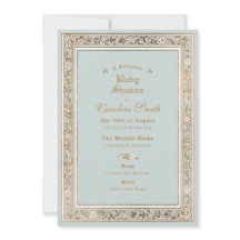 Un Baby Shower azul pálido de cuento de hadas