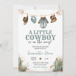 Invitación Un Baby Shower de un niñito