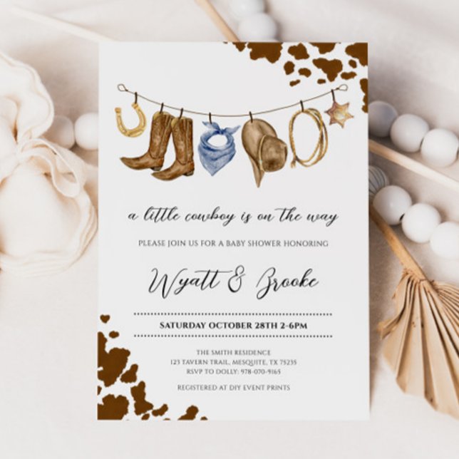 Invitación Un Baby Shower de un niñito (Subido por el creador)