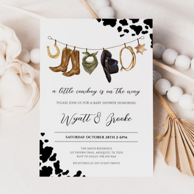 Invitación Un Baby Shower de un niñito (Subido por el creador)