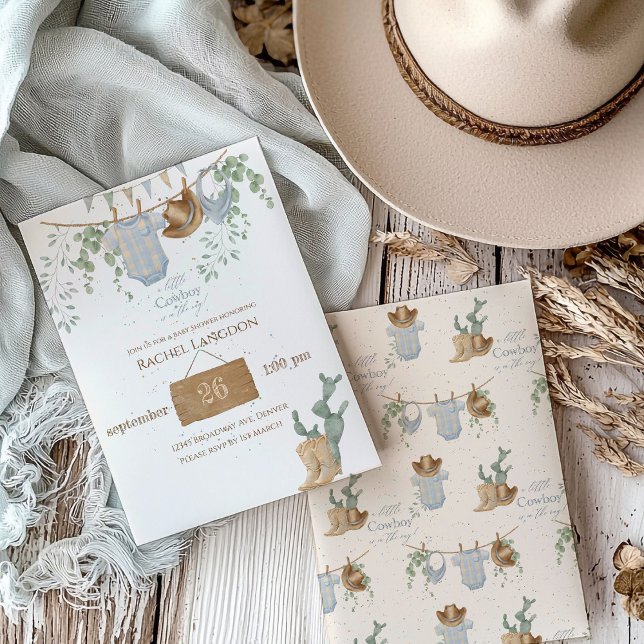 Invitación Un Baby Shower de un niñito (Subido por el creador)