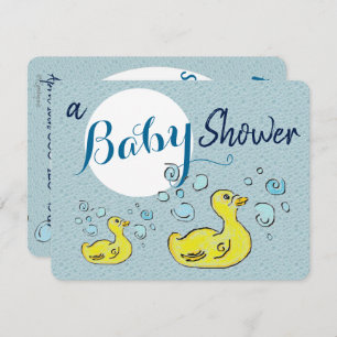 Invitación Un Baby Shower Ducks