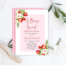 Invitación Un Baby Shower dulce de Berry
