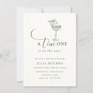 Invitación Un Baby Shower elegante moderno Tini