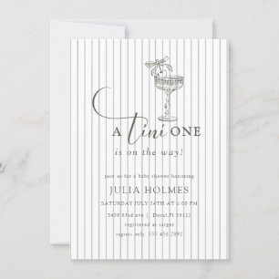 Invitación Un Baby Shower elegante moderno Tini