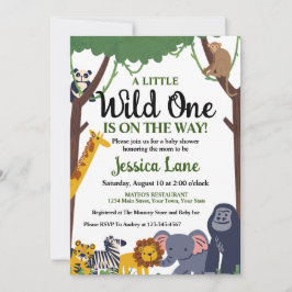 Invitación Un Baby Shower un poco salvaje